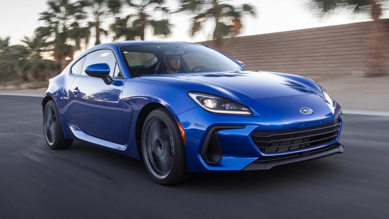 2022 Subaru BRZ in blue.